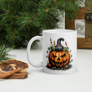 Halloween pumpkin mug