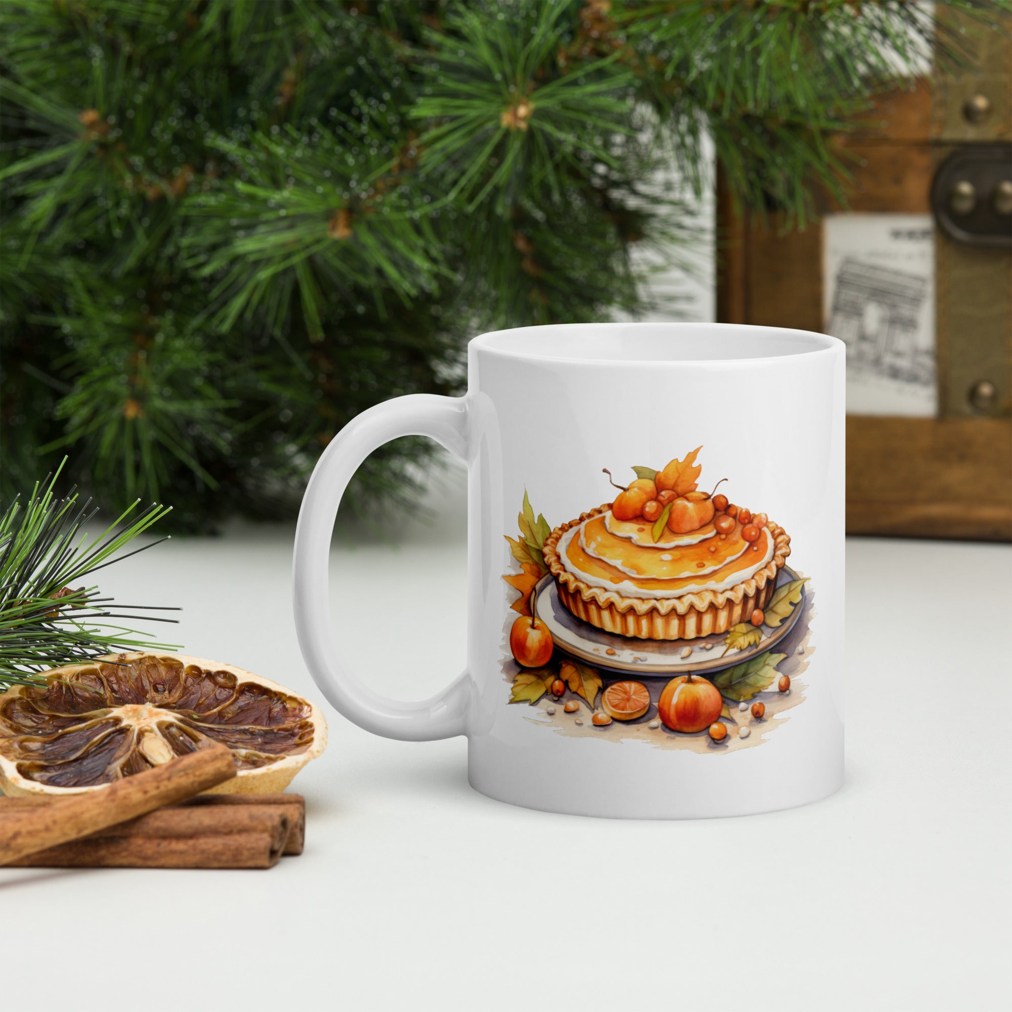 Thanksgiving pie mug