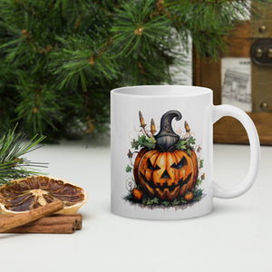 Halloween pumpkin mug