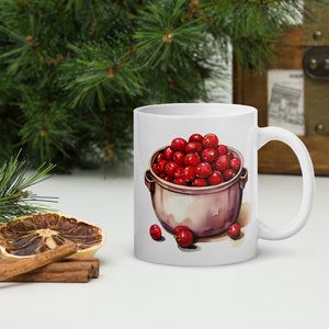 Thanksgiving berries mug