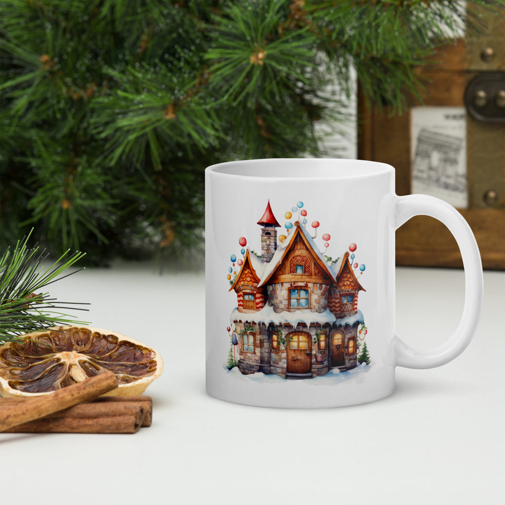 Gingerbread house mug