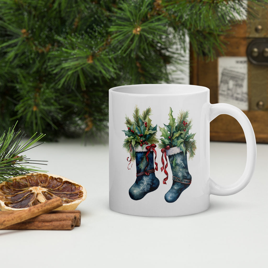 Christmas stockings mug