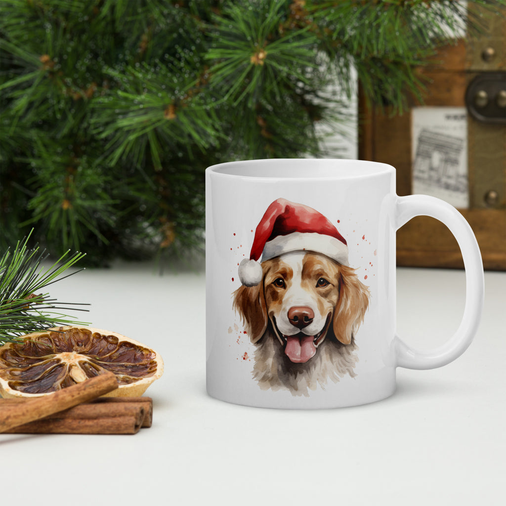 Christmas dog mug