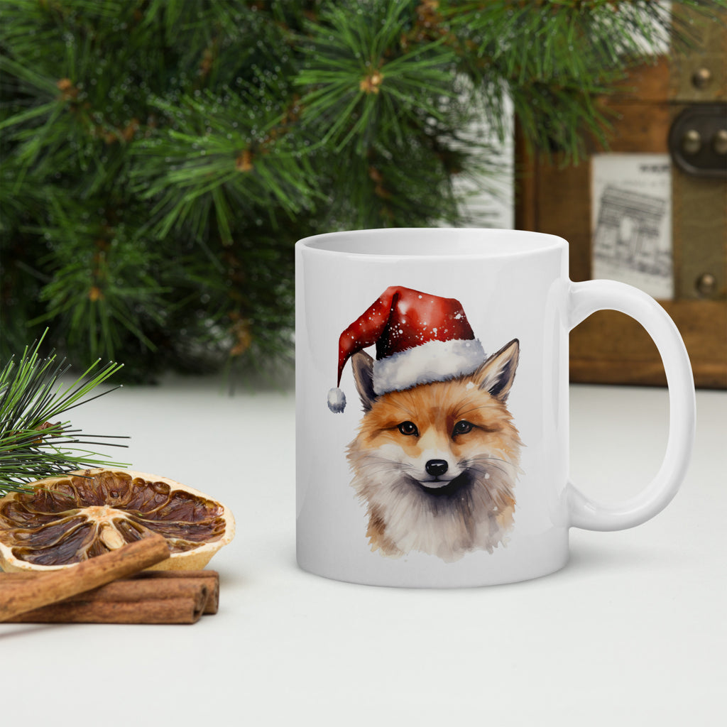 Christmas fox mug