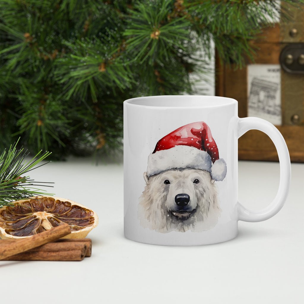 Christmas polar bear mug