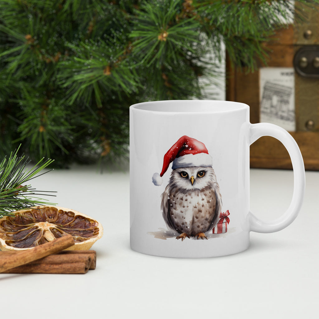 Christmas owl 2 mug