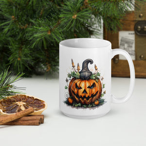 Halloween pumpkin mug