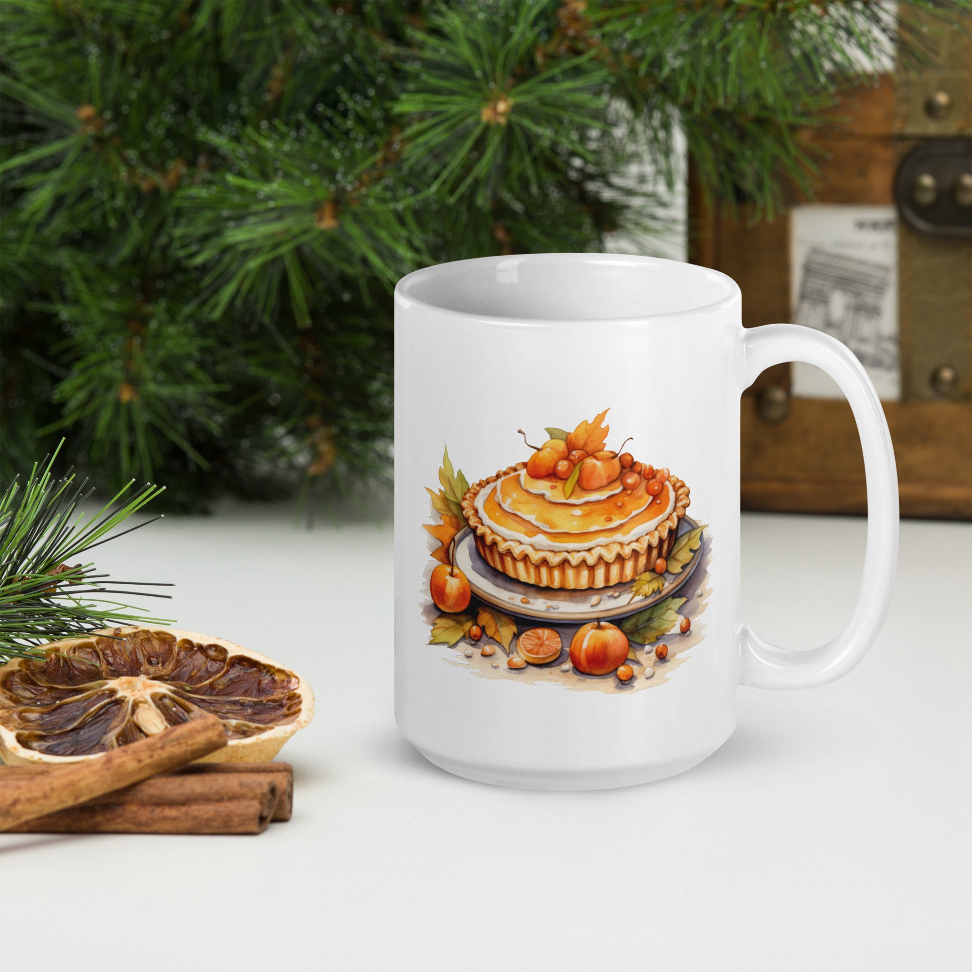 Thanksgiving pie mug