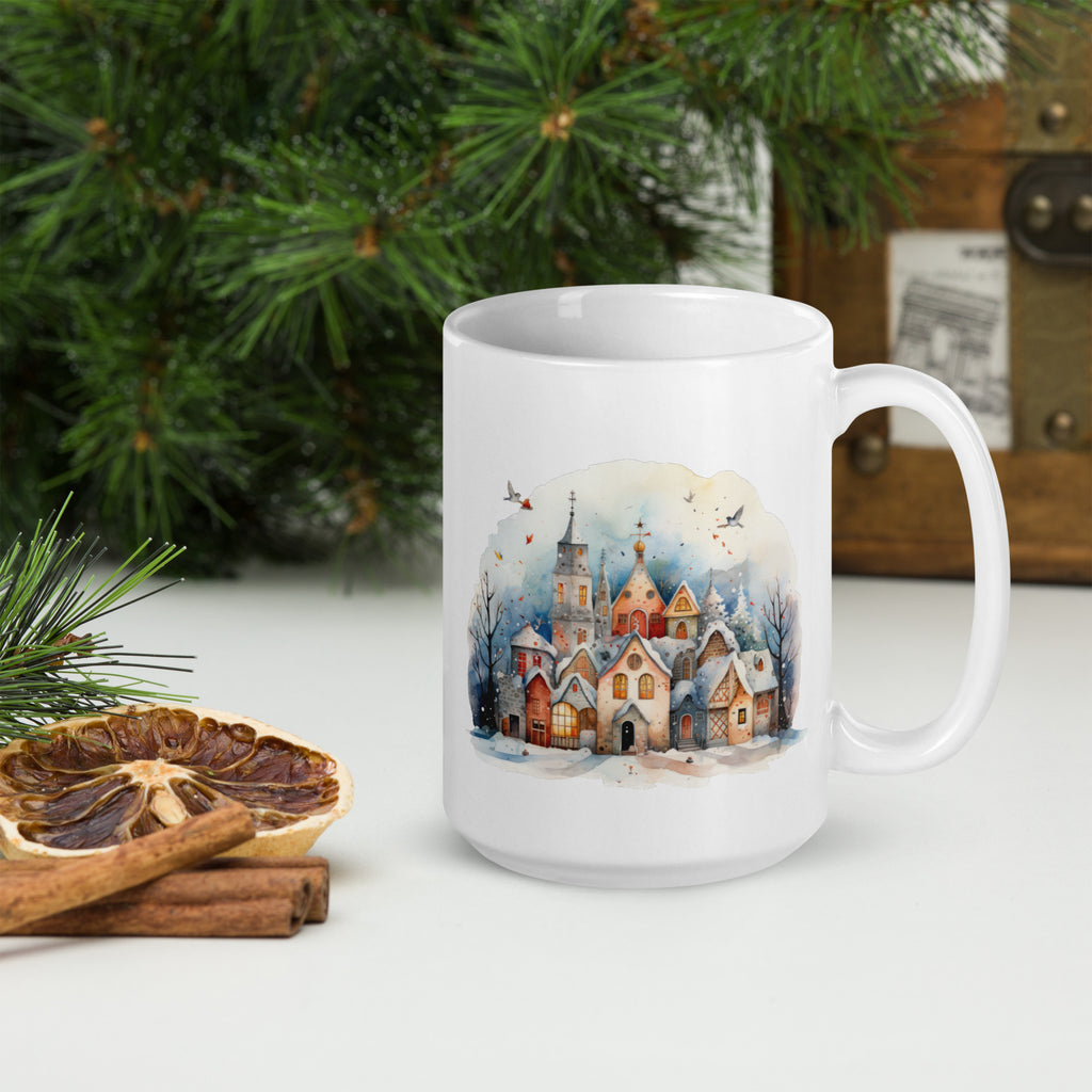 Christmas house mug